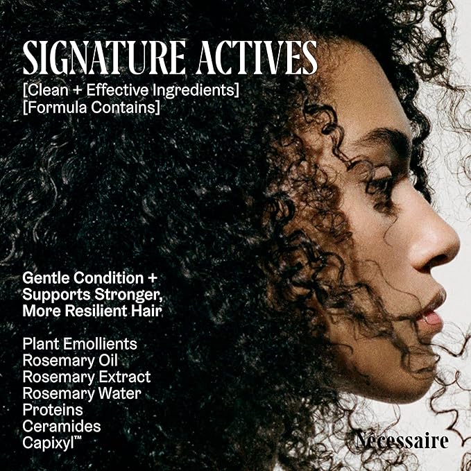 Nécessaire Rosemary Conditioner With Pump | Multi-Protein Strengthening Conditioner For Thinning Hair. For Women + Men. Good For All Hair Types/Textures. Color-Safe. 500 ml / 16.9 oz