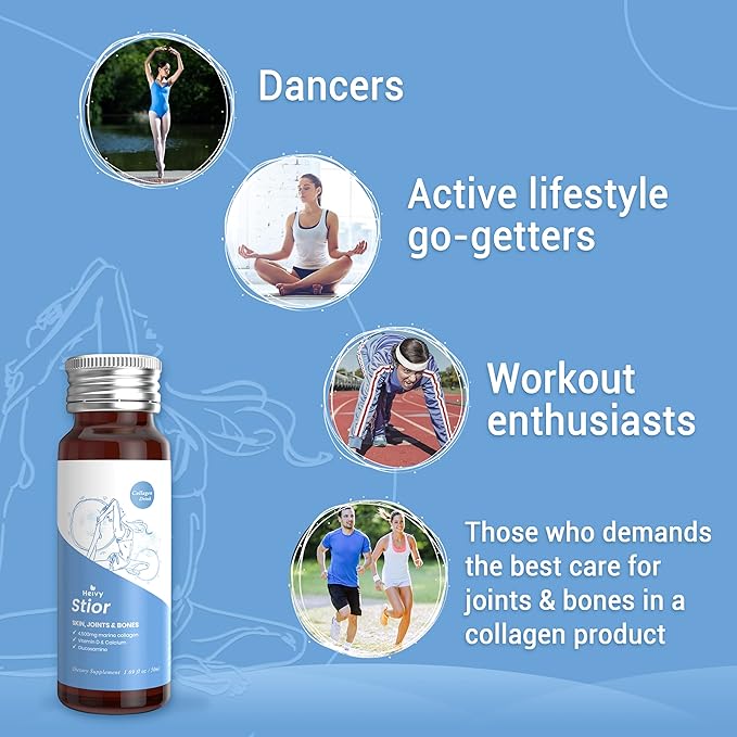 Marine Collagen Liquid, Collagen Drink, Marine Collagen, Liquid Collagen for Women for Hair Growth, Skin Repair, Mood&Sleep, 1.69 Fl Oz (Pack of 30), Collagen Drink for Joints&Bones