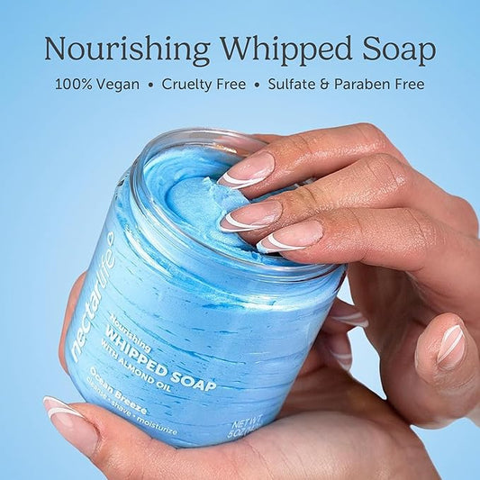Nectar Life Whipped Soap and Shave Butter, 5 oz (Ocean Breeze)