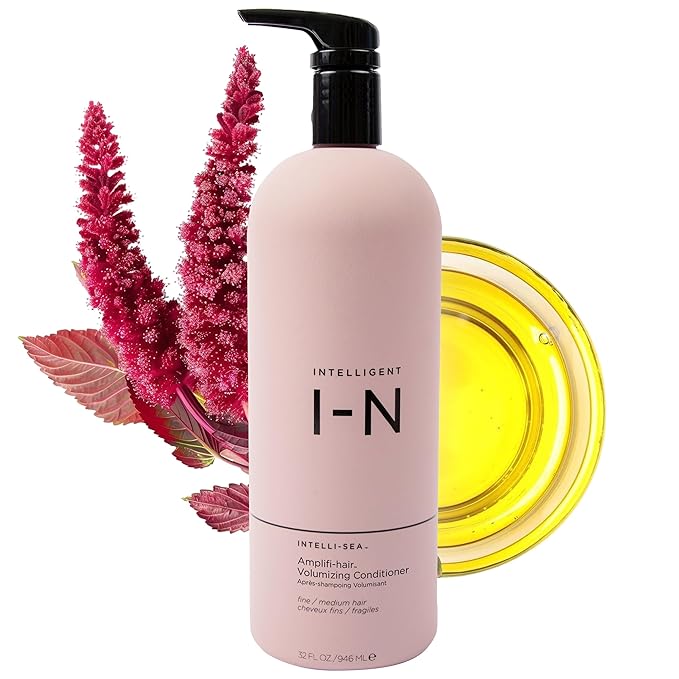 Intelligent Nutrients Amplifi-hair Volumizing Conditioner, Weightless Hydration and Detangling for Fine Hair, Vegan Conditioning Formula, 32 Oz