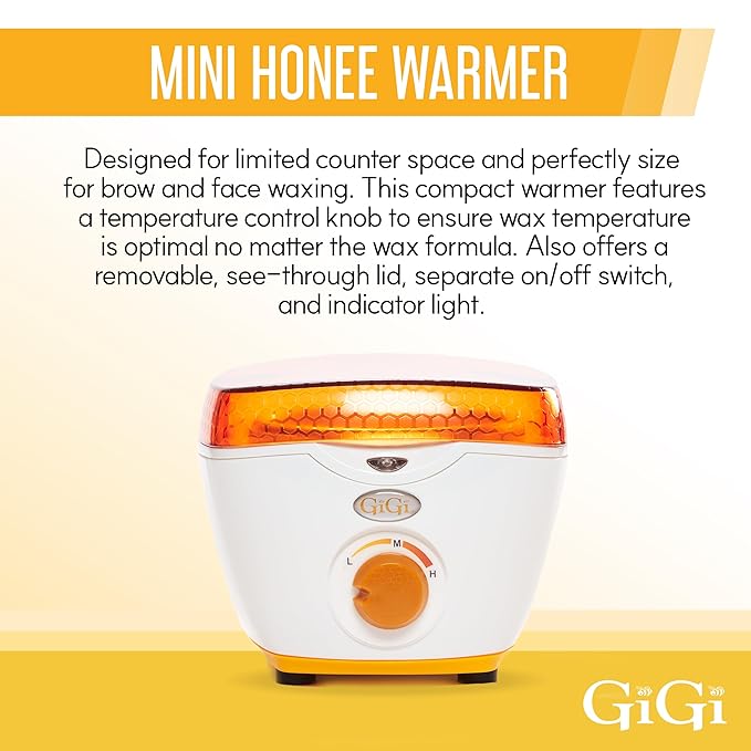 GiGi Hair Removal Wax Warmer, Mini Honee, Warmer for 5 oz. Wax Can