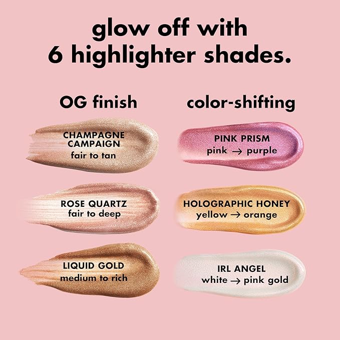 e.l.f. Halo Glow Highlight Beauty Wand, Liquid Highlighter Wand For Luminous, Glowing Skin, Buildable Formula, Vegan & Cruelty-free, Liquid Gold