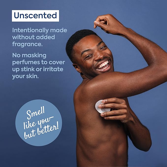 Surface Deep Anti-Odorant Pads – Deodorant Odor Prevention & Skin Care in One | 50 Pads in Jar | Dermatologist-Developed | Glycolic Acid Exfoliation | Aluminum-Free, Vegan & Cruelty-Free