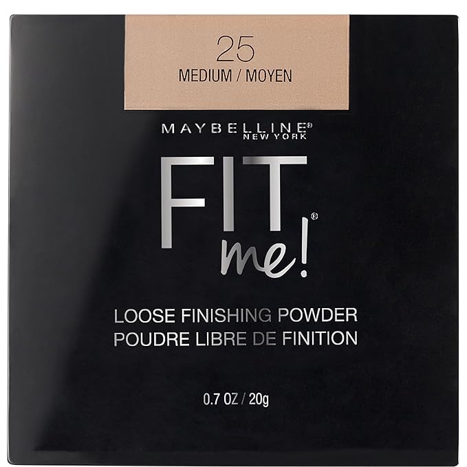 Maybelline Fit Me Loose Setting Powder, Face Powder and Finishing Makeup, Medium, 1 Count