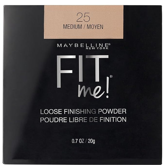 Maybelline Fit Me Loose Setting Powder, Face Powder and Finishing Makeup, Medium, 1 Count
