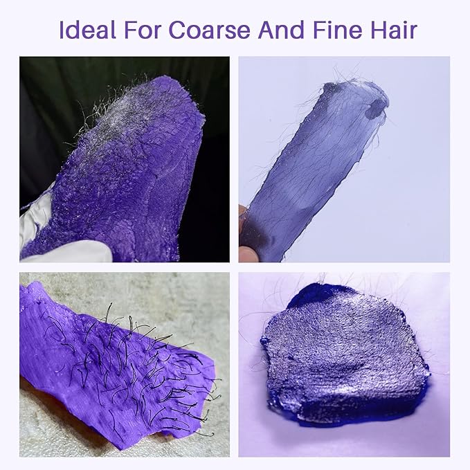 BLITZWAX 2.5lbs Hard Wax Beads for Hair Removal Lavender Waxing Beans for Sensitive Skin, Face, Eyebrows, Brazilian, Legs and Bikini - with 2 Silicone Sticks and 2 Wax Oils for Home and Salon Use