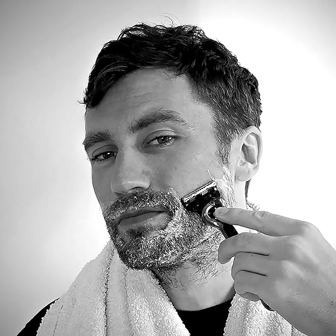 Mo' Handsome Premium Shave Gel for Men – Smooth Glide Formula for a Close Shave – Use with Razor Blades or Wet/Dry Electric Shavers – Hydrating & Skin-Soothing, Aloe Vera & Vitamin E