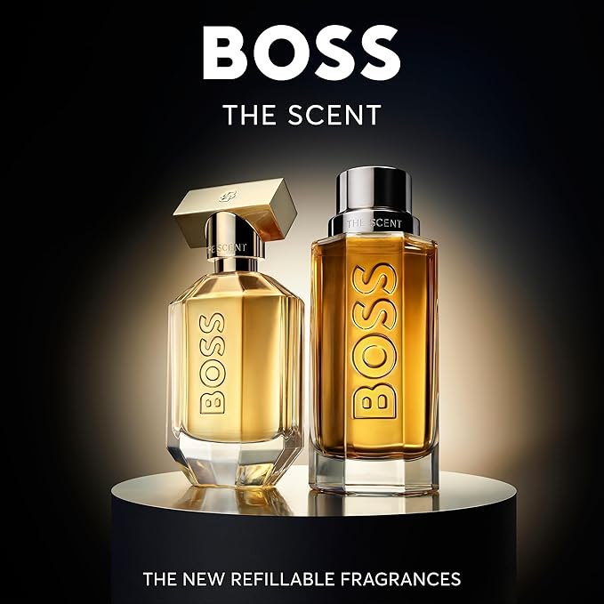Hugo Boss The Scent Eau de Toilette – Ambery Men's Cologne – With Notes of Ginger, Manika Fruit & Leather Accords – Long Lasting Fragrance