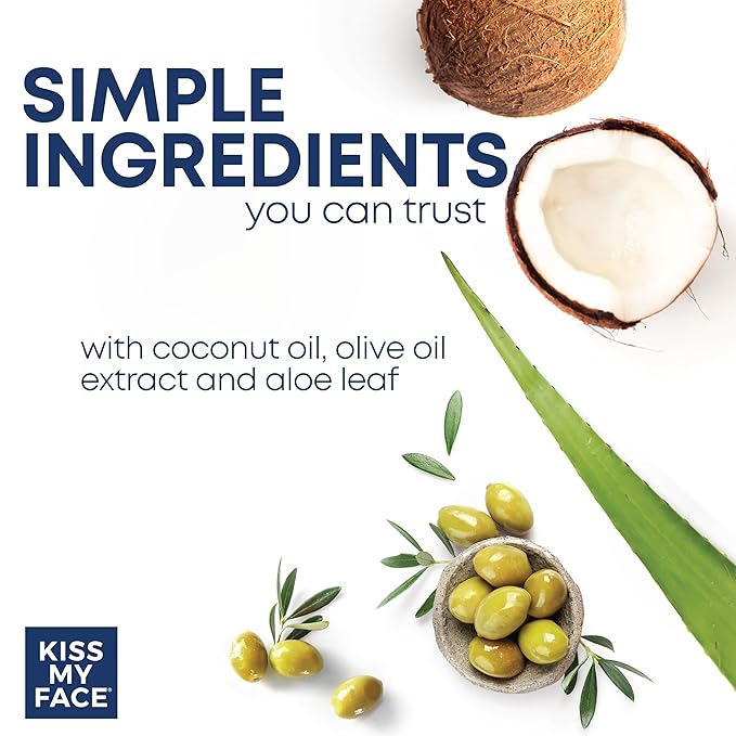 Kiss My Face Fragrance Free Moisture Shave, 4 In 1 Shaving Cream, Cruelty Free And Vegan, With Added Olive Oil And Aloe Leaf Extract, Vitamin E Rich, 11 fl Oz Pump Bottle