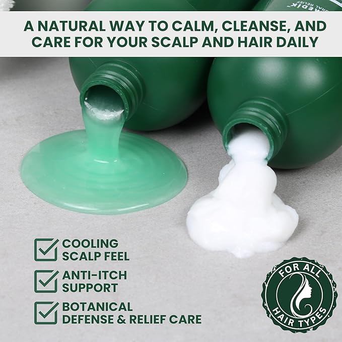 Tea Tree Lavender Shampoo & Conditioner Set with Mint & Rosemary, Cleanses, Cools & Soothes Dry, Itchy Scalp, Sulfate & Paraben-Free, For All Hair Types, 16 fl oz Each