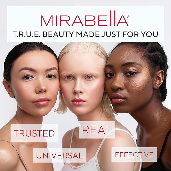 Mirabella Invincible For All HD Liquid Foundation - Anti-Aging Full Coverage Liquid Face Makeup - Moisturizing, Hydrating & Lightweight Foundation for All Skin Types (Ivory I40)