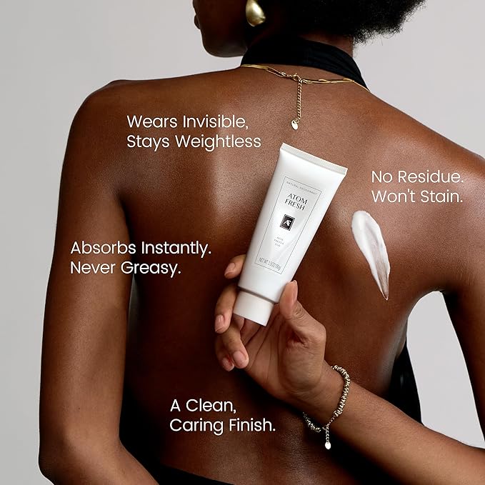 Atom Fresh Deodorant for Women, Natural Deodorantcream with 72-Hour Odor Control, Aluminum Free Deodorant for Sensitive Skin, Baking Soda Free with Amino Acids & Probiotics, Rose Fressia Oud, 3.5 oz