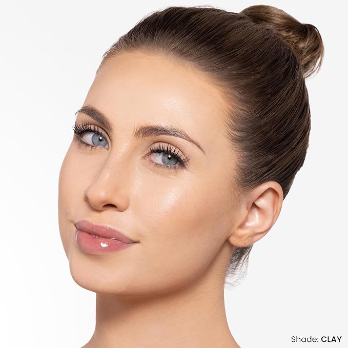 OFIR Geo Sculpt Blendable Cream Bronzer | Buildable Radiant Finish with Vitamin E | Vegan & Cruelty Free Makeup Bronzer | Sun Kissed Glow Compact For Sculpting Cheekbones | Clay - Soft Tan, 0.24 oz