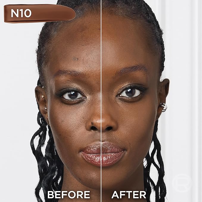 L'Oreal Paris True Match Super-Blendable Foundation, Medium Coverage Liquid Foundation Makeup, N10, Deep, 1 Fl Oz