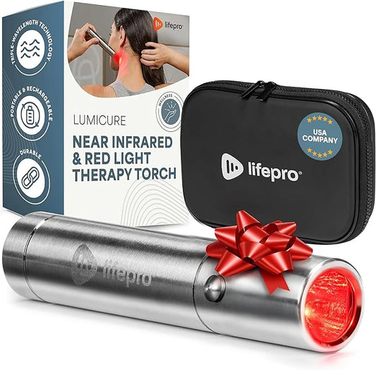 Lifepro Infrared & Red Light Therapy for Body Joints & Muscles Wellness Support, Portable Red Light Therapy Device, Near Infrared Light Therapy for Body & Face - Use 3 wavelengths
