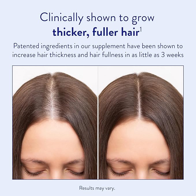Routine Wellness Hair Growth Supplement - Clinically Tested for Thicker, Fuller Hair - Reduces Wrinkles, Fine Lines - Gluten Free, Ideal for Women & Men with Thinning Hair - 3 Bottles, 90 Day Supply