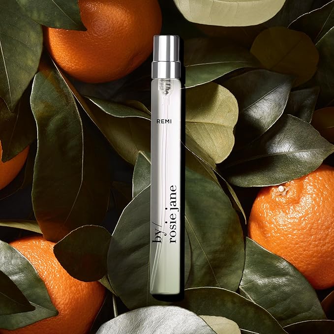 By Rosie Jane Eau De Parfum Travel Spray (Remi) - Clean Travel Perfume for Women - Enriched with Notes of Mandarin, Cardamom & White Amber - Vegan, Paraben, Sulfate & Phthalate Free (10 ml)