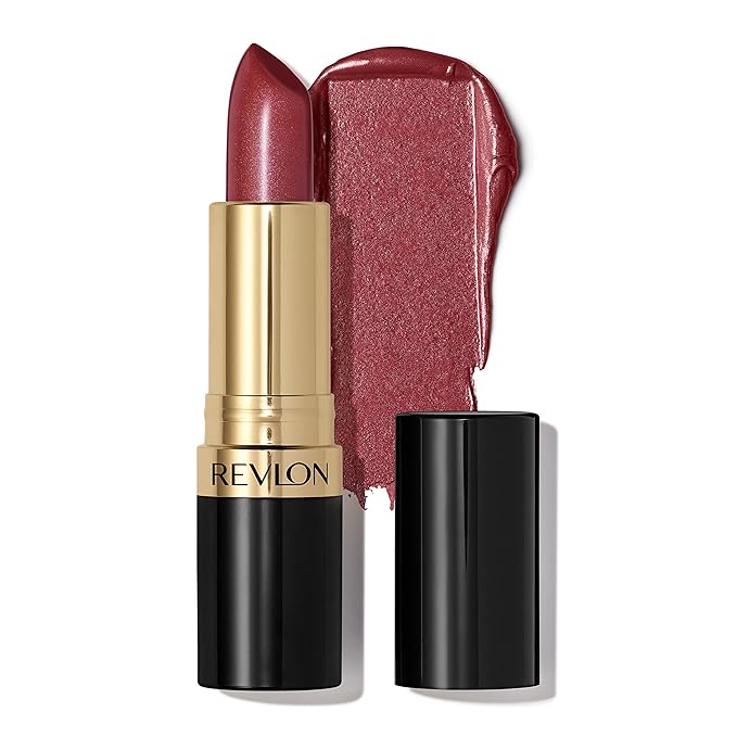 Revlon Super Lustrous Lipstick, Creamy Formula For Soft, Fuller-Looking Lips, Moisturized Feel, 641 Spicy Cinnamon, 0.15 oz