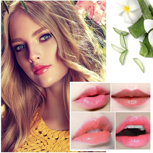 2PCS Jelly Lipstick,Moisturizing Color Changing Lip Balm Lipstick,Waterproof Temperature Color Change Lip Gloss (B)