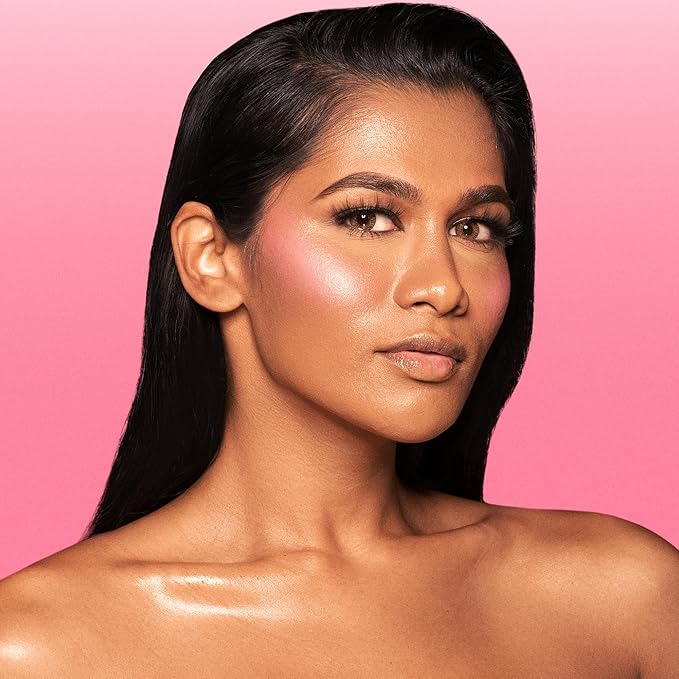 Juvia's Place Blushed Liquid BlushLighter Blush Lily Glow - Liquid Blush for Cheeks with Luminous Glow, Long-Wearing, Buildable & Highly-Pigmented Makeup, Easy to Blend Blush