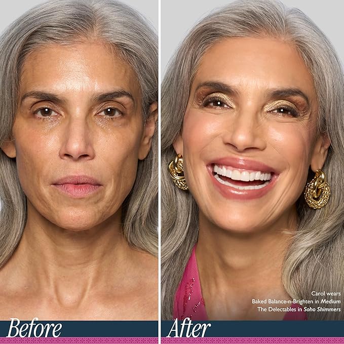 LAURA GELLER NEW YORK Delectable Delights Shimmer-Finish Baked Eyeshadow Kit with Free Mascara Included | Long-Lasting Crease-Proof Baked Eyeshadows for Mature Skin