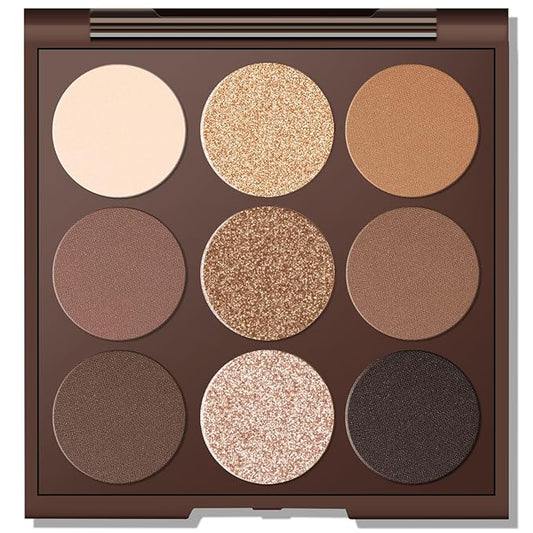 Neutral Eyeshadow Palette, Nude Eyeshadow Palette, Matte Eye Shadow Makeup Palette with Mirror, Long-Lasting Wear, Vegan, Cruelty-Free - 0.5oz (Autumn sunshine)