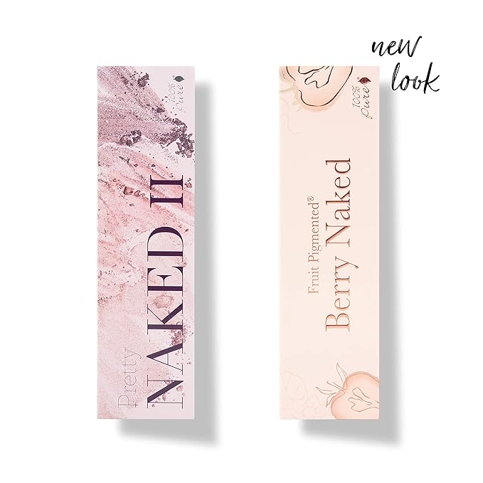 100% PURE Pretty Naked II Makeup Palette All in One Compact 3 Eyeshadow, Blush, Face Highlighter, Fruit Pigmented Natural Nude, Rose, Smokey Neutral for All Skin Types - Vegan (Nude to Smokey Tones)