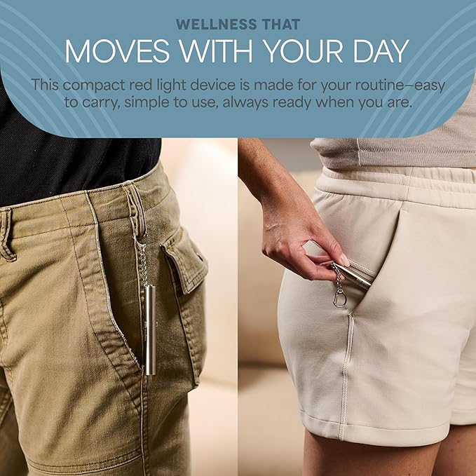 Lifepro Infrared & Red Light Therapy for Body Joints & Muscles Wellness Support, Portable Red Light Therapy Device, Near Infrared Light Therapy for Body & Face - Use 3 wavelengths