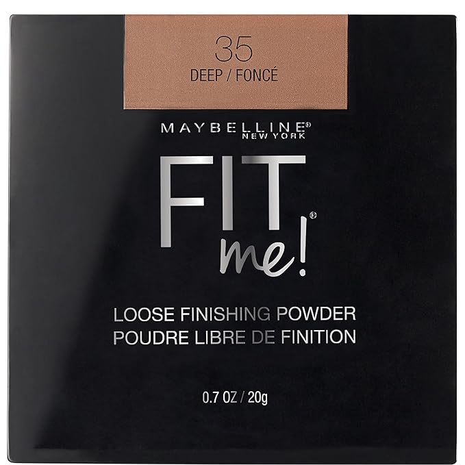 Maybelline Fit Me Loose Setting Powder, Face Powder Makeup & Finishing Powder, Deep, 1 Count