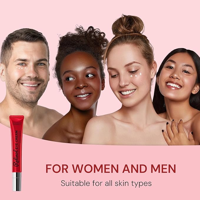 Retinol Anti Aging Eye Cream: Rapid Wrinkle Repair & Instant Under Eye Treatment - Reduce Dark Circles, Eye Bags, Puffiness for Women, Day & Night, 0.85 fl.oz