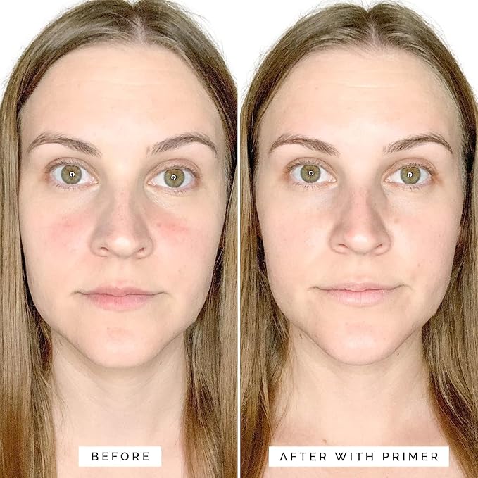 Elizabeth Mott Thank Me Later Color Correcting Face Primer Jumbo 60g (2X Size) – Niacinamide & Cica Soothes Redness – Evens Skin Tone, Grips Makeup for All-Day Wear – Cruelty-Free