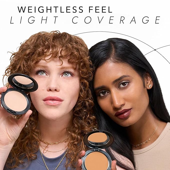 COVER FX Pressed Mineral Foundation - Shade D4 - Weightless Powder Foundation - Buildable Light to Full Coverage - Matte Finish - All Skin Types
