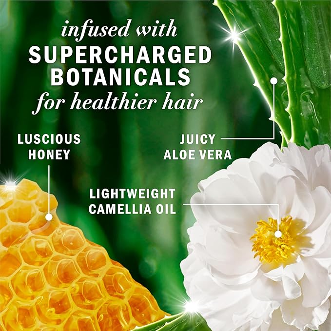 Herbal Essences Honey Daily Moisture Conditioner, Protects and Nourishes Dry Hair, Hydrating Conditioner with Certified Camellia Oil and Aloe Vera, Moisturizing and Safe For All Hair Types, 33.8oz