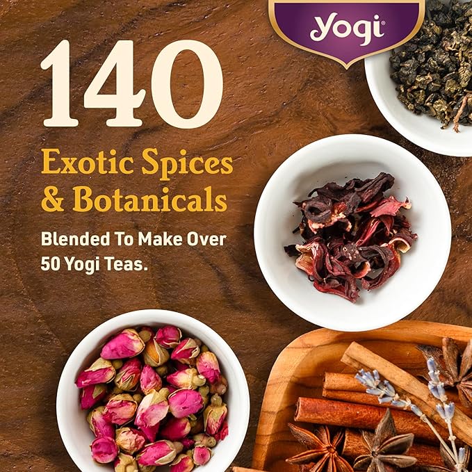 Yogi Tea Sweet Clementine Stress Support - 16 Bags per Pack (4 Packs) - Stress Support Herbal Tea - Calming Adaptogen Tea - Includes Ashwagandha Root, Lemongrass, Cinnamon Bark & More