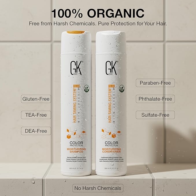 GK HAIR shampoo and conditioner set - Sulfate Free shampoo and Conditioner For Volumizing, Hydrating & Color Treated Hair-Made with Aloe vera, Parki Butter- Free of Parabens & Phthalates (10.1 Fl Oz)
