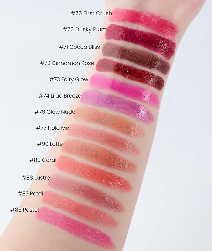 Coral Red Moisture Lipstick – Hydrating Lip Balm for Dry, Cracked Lips, Weightless Creamy Lip Color with Vitamin E, Hydrasmooth, Glossy Juicy Finish, Long Lasting for Women (Coral)