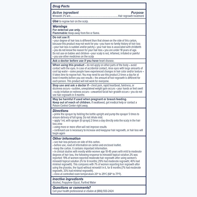 eSalon Hair Regrowth Essentials Bundle, 2% Minoxidil Treatment, Densifying Scalp Serum, Biotin Hair Multivitamins, One Month Supply