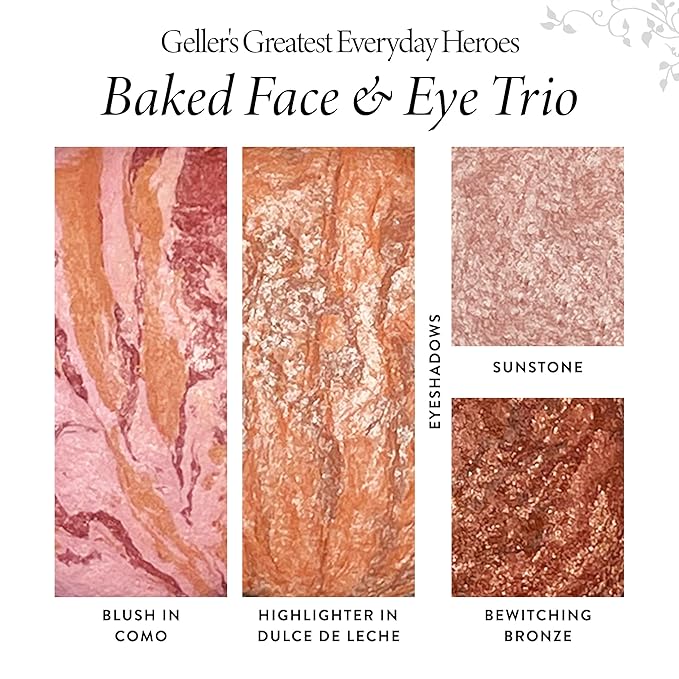 LAURA GELLER NEW YORK Geller's Greatest Better Than Ever 3-Piece Blush-n-Brighten Marbleized Blush Palette Trio
