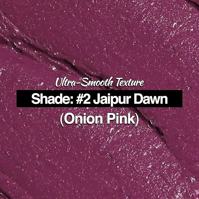 NOURISH MANTRA Creamy Matte Lipstick - Jaipur Dawn | Non-drying, Highly Pigmented | Matte Finish | Enriched with Castor Oil & Vitamin E | Lipstick for Women | 4 g