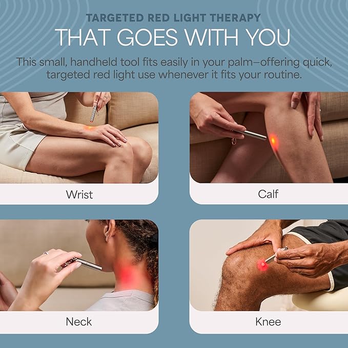 Lifepro Infrared & Red Light Therapy for Body Joints & Muscles Wellness Support, Portable Red Light Therapy Device, Near Infrared Light Therapy for Body & Face - Use 3 wavelengths