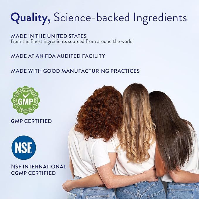 Routine Wellness Hair Growth Supplement - Clinically Tested for Thicker, Fuller Hair - Reduces Wrinkles, Fine Lines - Gluten Free, Ideal for Women & Men with Thinning Hair - 1 Bottle, 30 Day Supply