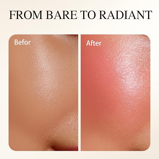 Luminous Blush Powder-Multi-Use Formula, Ultra-Fine & Smooth, Longer-Lasting Wear with Natural Luminous Glow (05#)