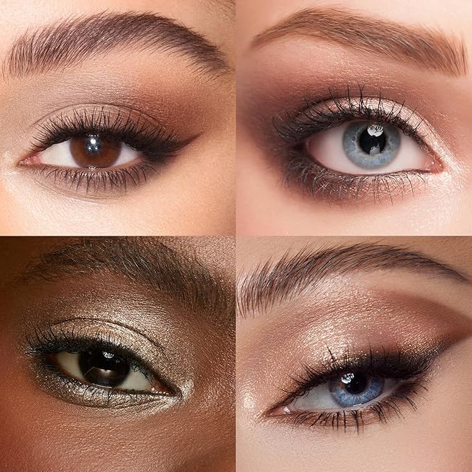 Neutral Eyeshadow Palette, Nude Eyeshadow Palette, Matte Eye Shadow Makeup Palette with Mirror, Long-Lasting Wear, Vegan, Cruelty-Free - 0.5oz (Satin Nude)