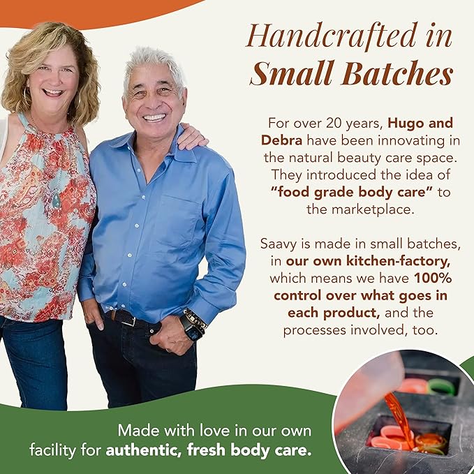 Body Wash Sweet Orange Saavy Naturals - Plant-Based Ingredients - Made In USA - Sensitive Skin Body Wash, l Organic & Vegan Formula With Coconut Oil, Shea Butter, And Aloe Vera - 8.5 Fl Oz,