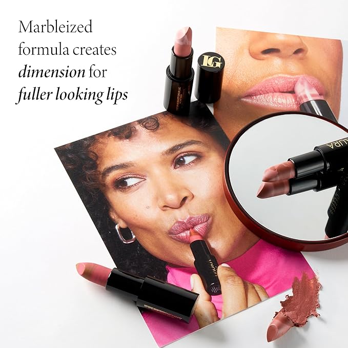 LAURA GELLER NEW YORK Italian Marble Sheer Lipstick - Strawberry Toffee - Hydrating & Lightweight - Vitamin E & Caster Seed Oil - Cream Finish