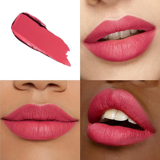 Red Lipstick Long Lasting, Matte Liquid Lipsticks for Women Non Transfer Smudgeproof Smooth and Easy to Appy Cruelty Free Lip Color,M64 Pink Heart
