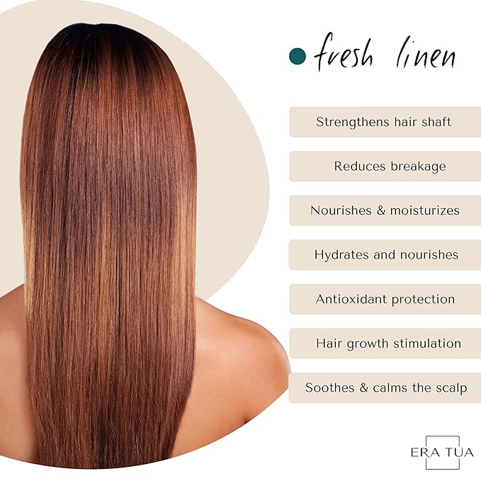 Fresh Linen Conditioner | Dutch Made & Formulated | Moisturizing & Repairing Conditioner for Dry, Damaged Hair | Uplifting Bergamot, Jasmine & Rose Scent | 200 ml