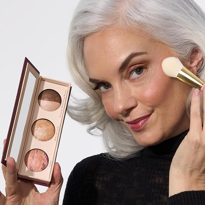 LAURA GELLER NEW YORK Geller's Greatest Better Than Ever 3-Piece Blush-n-Brighten Marbleized Blush Palette Trio