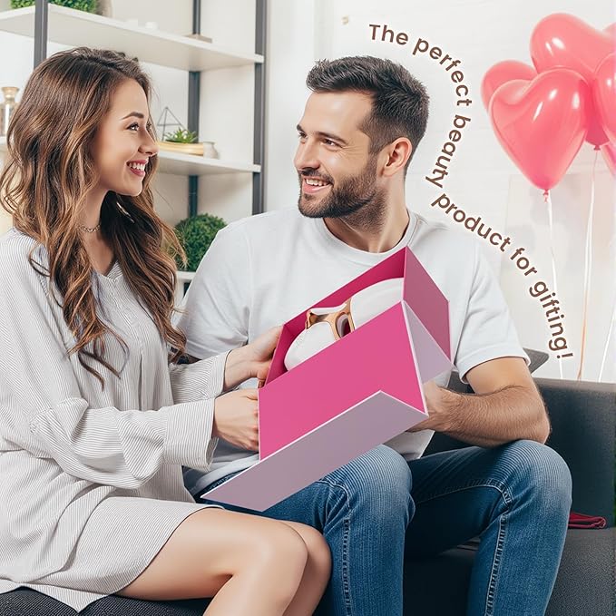 Red Light Therapy Mask for Face & Neck, LED Face Light Therapy,USB C Rechargeable,Infrared Mask for Home Working Travel Yoga (White Gold)