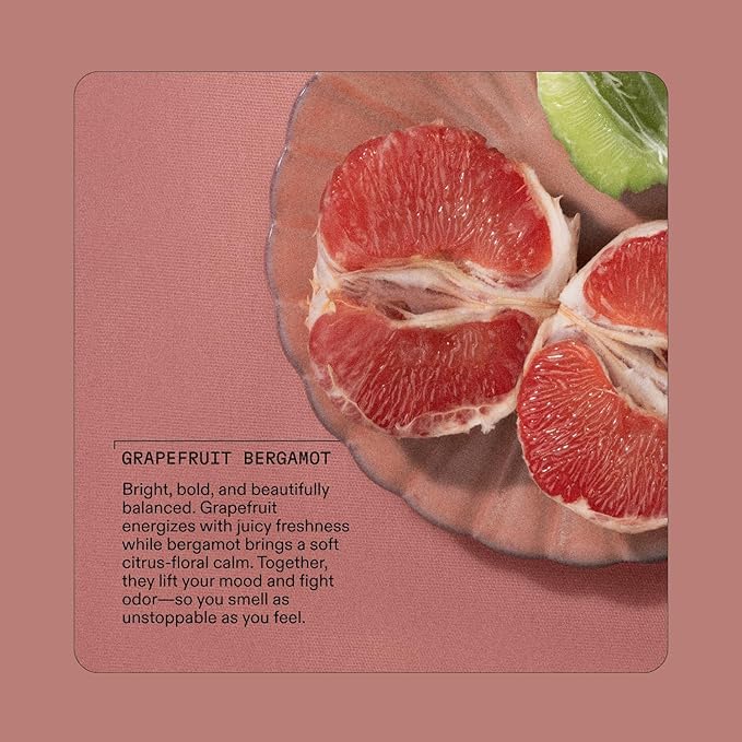 Cleo+Coco Extra Strength Deodorant Balm, Grapefruit Bergamot (2.2 oz), Natural Aluminum Free Deodorant for Women & Men with 5X Odor Fighters, 24+hour Odor Control Free from Synthetic Fragrance, Vegan